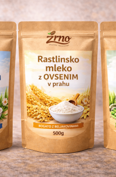 rastlinsko mleko v prahu – Zrno